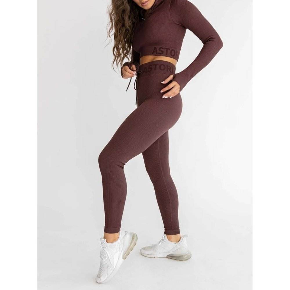 Astoria‎ Seamless Ribbed Series Legging Espresso size XL